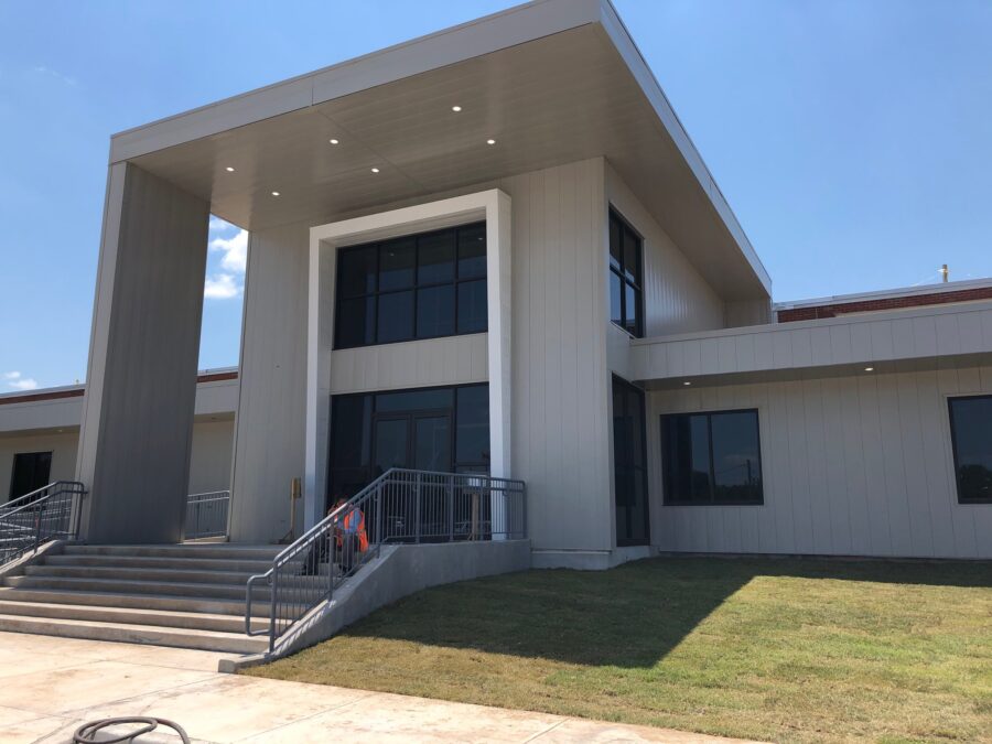 Exterior of the Arkansas Community Correction Central Office adaptive reuse project in North Little Rock