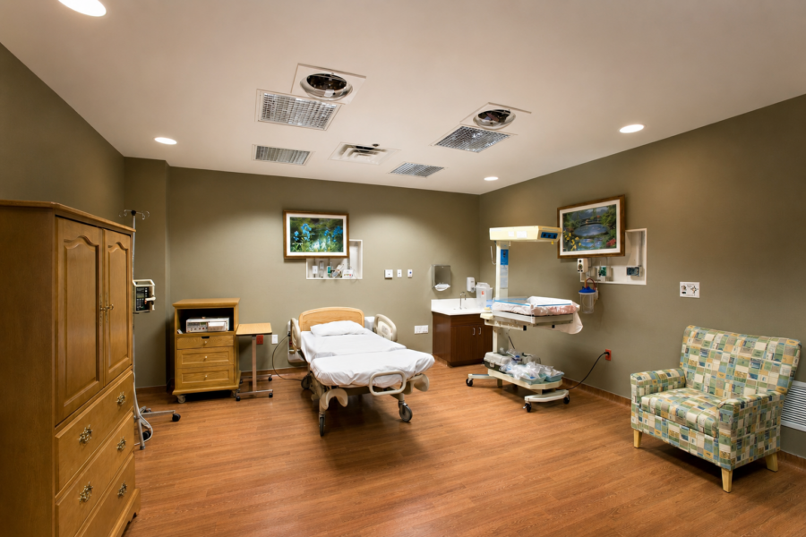 Maternity room at Delta Memorial Hospital in Dumas, AR