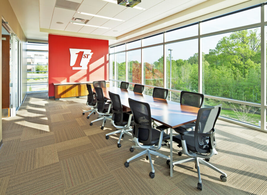 First Arkansas Bank & Trust conference room in Little Rock, Arkansas