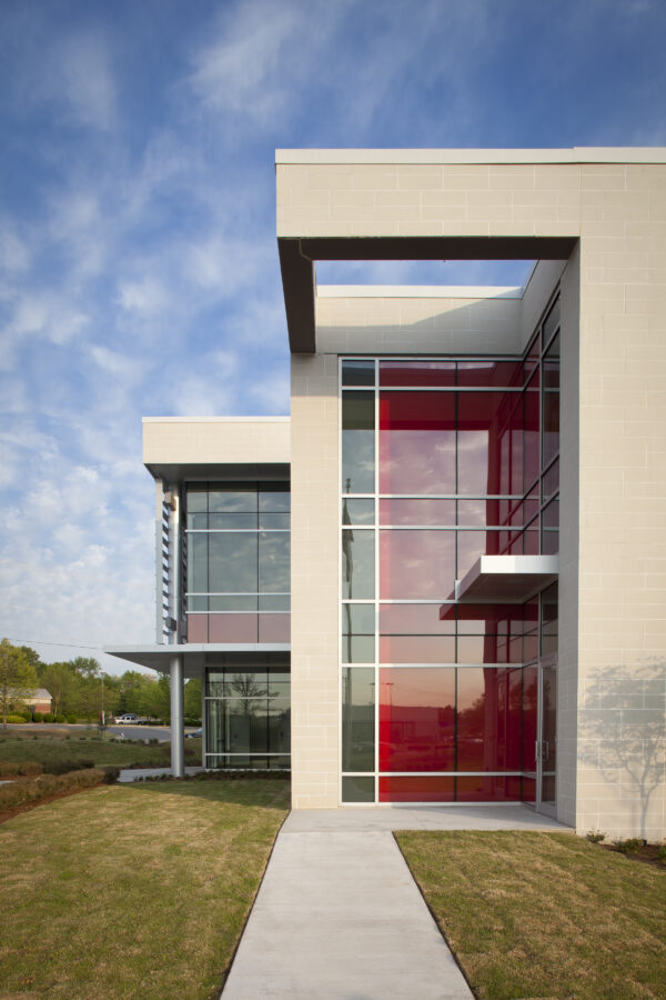 Exterior architecture of First Arkansas Bank & Trust in Little Rock, AR