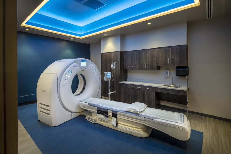 View of CT Scan room at Arkansas Heart Hospital Encore in Bryant, Arkansas