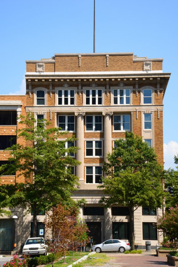 Exterior view of the Exchange Bank Renovation in Little Rock, Arkansas by WDD Architects