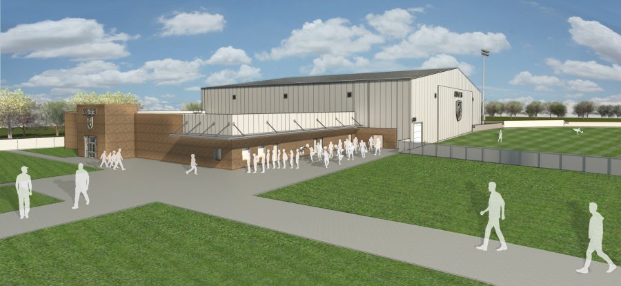 Rendering of Mills University Studies High School Gym in Little Rock, Arkansas