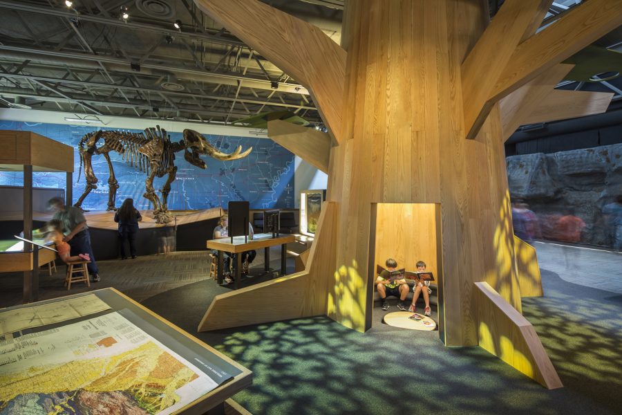 Kid's reading area at Mid-America Science Museum Addition in Hot Springs, Arkansas
