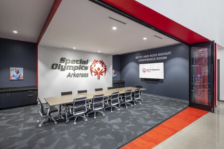 Conference room of Special Olympics in North Little Rock Arkansas